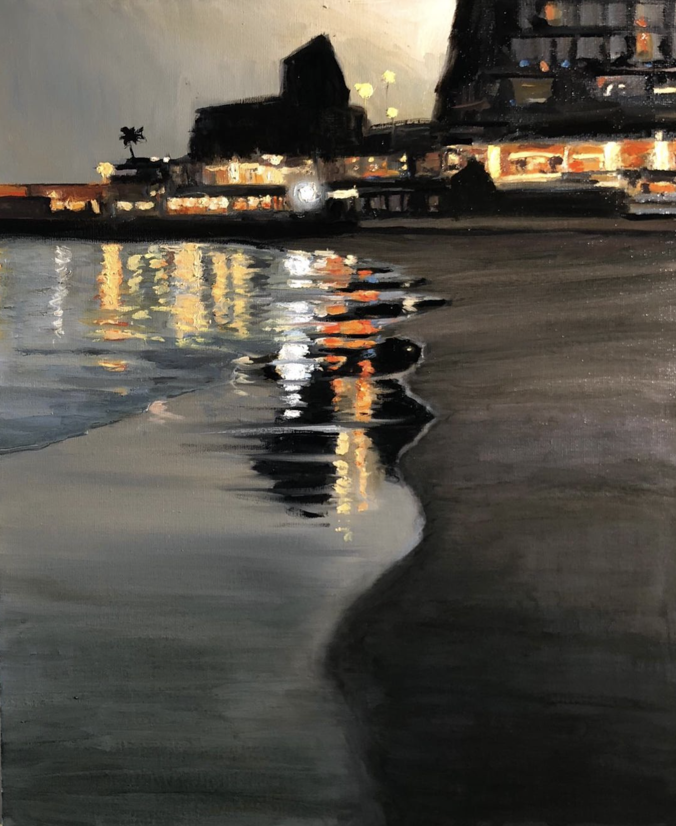 "On The Way To Dinner", 50x60, olie  7.800,-  NU: 5.000,-  SOLGT